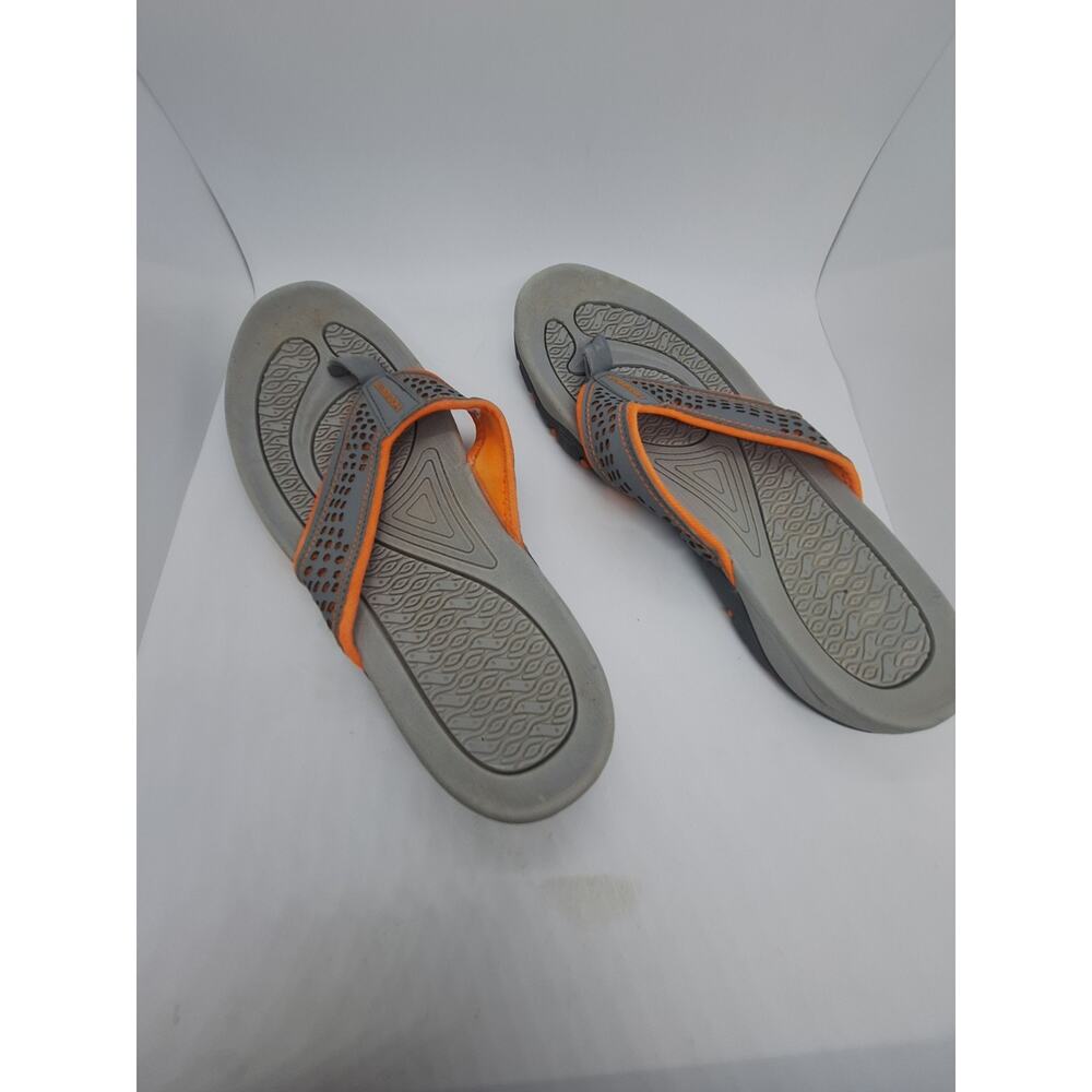Hobibear Men’s Size US 11 EUR 44 Orange Gray Thong Flip Flop